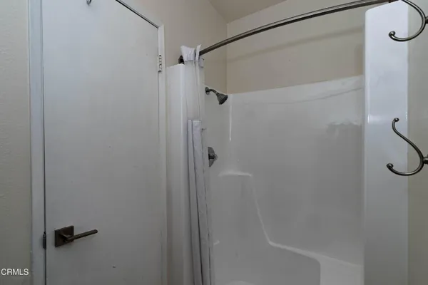a bathroom that has a shower in it
