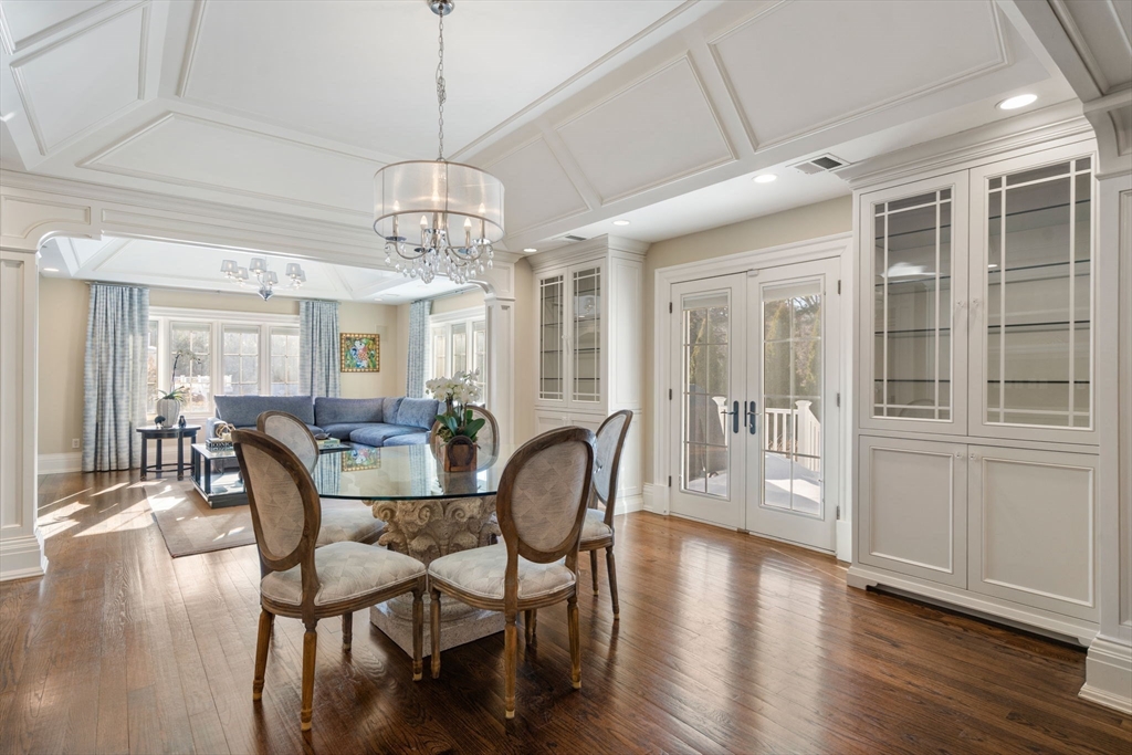 11 Hillcrest Road Weston, MA 02493 - Photo 8 of 42 a view of a dining room with furniture window and wooden floor