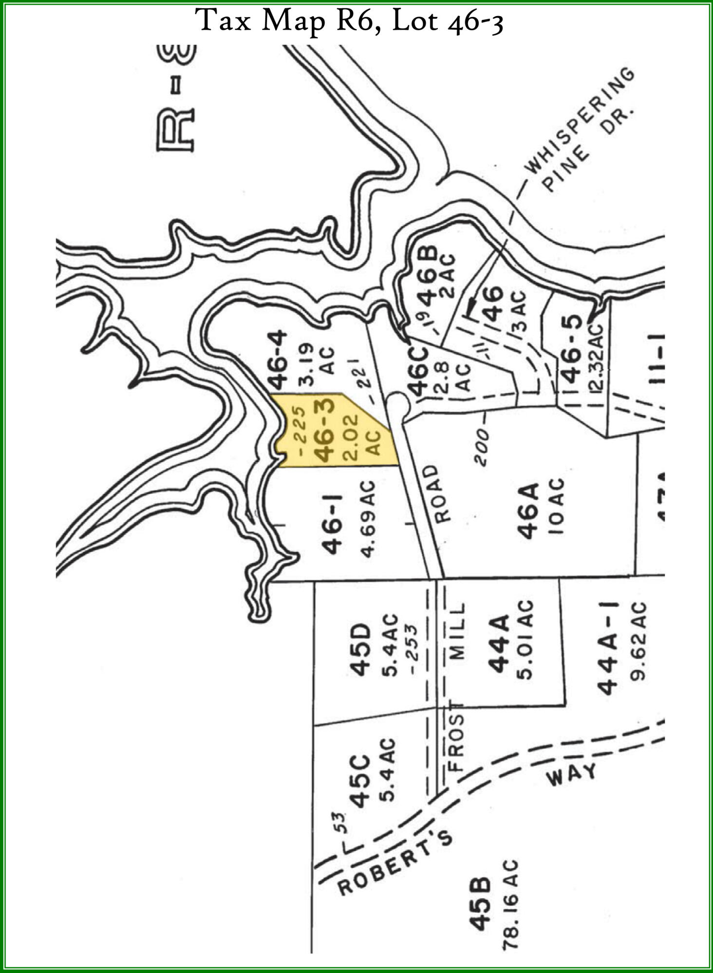 225 Frost Mill Road Mariaville, ME 04605 - Photo 51 of 51 Tax Map