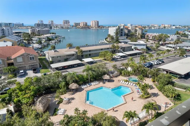an aerial view of a city with lots of residential buildings
