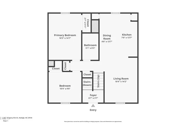 $1,874 | 3137 Slippery Elm Drive, Raleigh, NC 27610