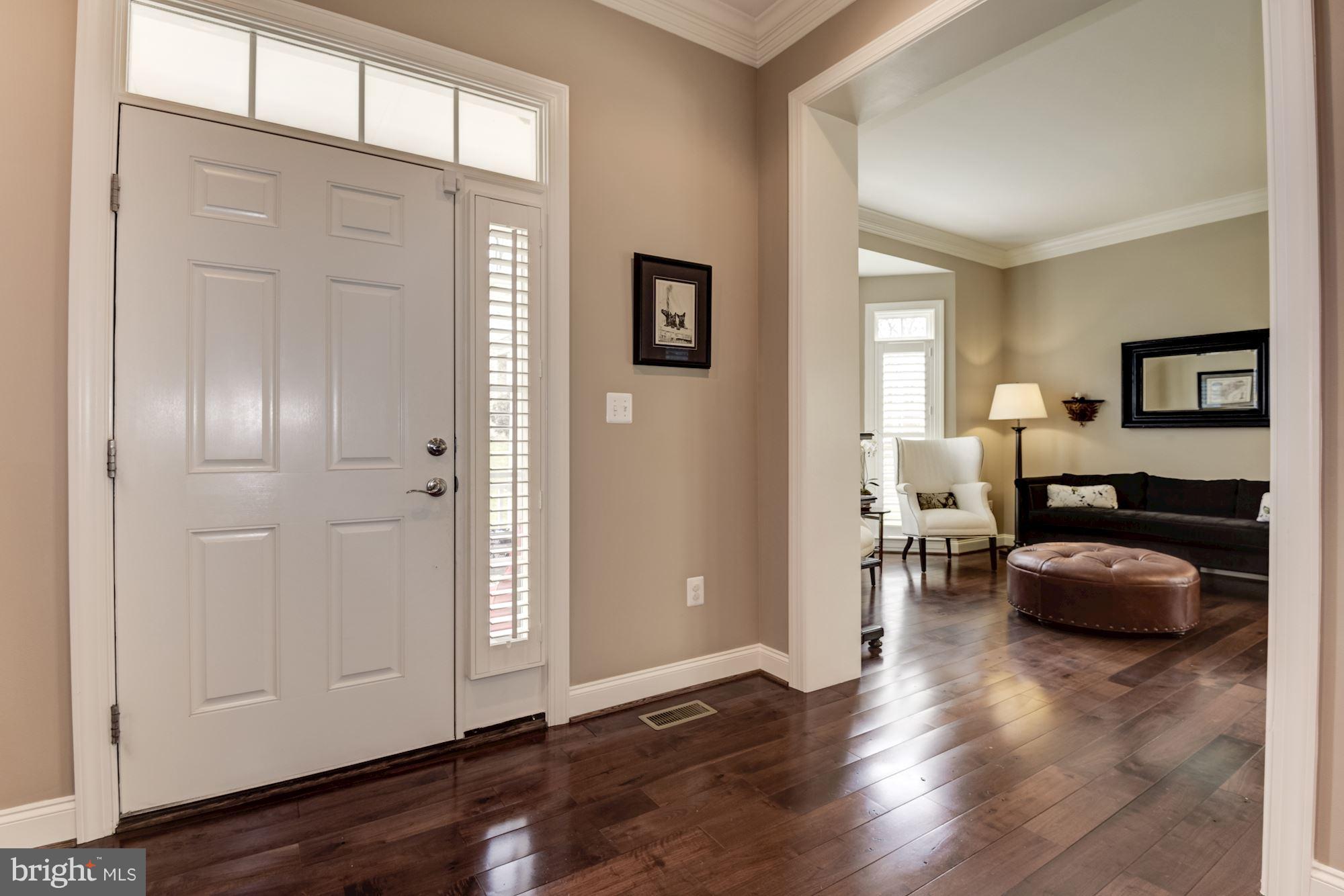 6015 Masondale Road Alexandria, VA 22315 - Photo 4 of 30 Foyer Door with Transom Window and Side Window