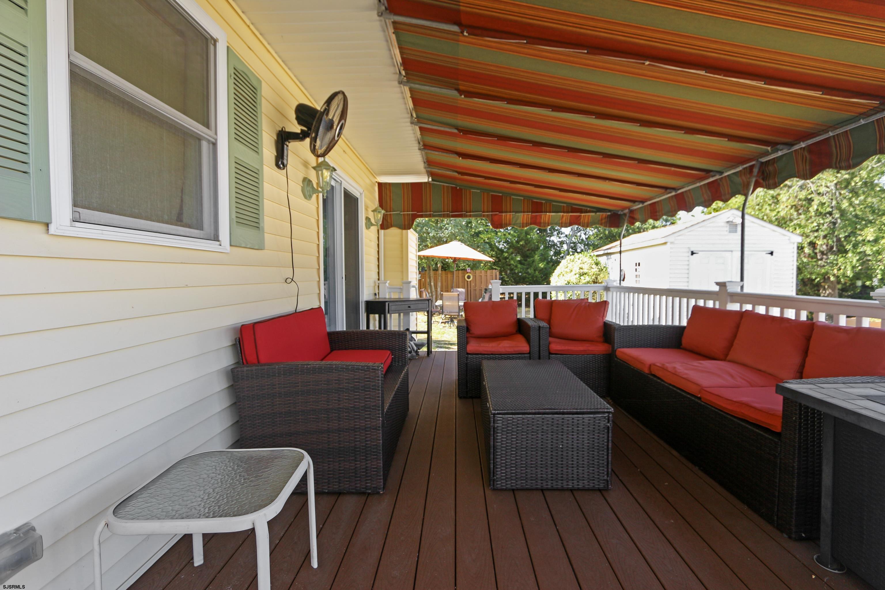 34 North Shore Road Marmora, NJ 08223 - Photo 23 of 37 a view of a patio on the roof deck