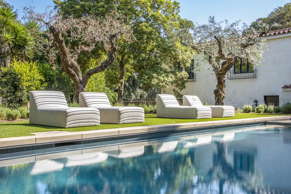 204 Hot Springs Road Santa Barbara, CA 93108 - Photo 41 of 56 a view of swimming pool with a two chairs in a patio
