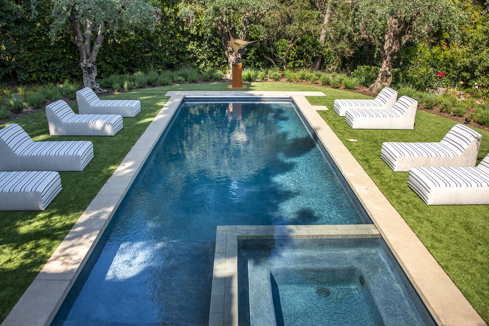204 Hot Springs Road Santa Barbara, CA 93108 - Photo 43 of 56 a view of swimming pool with a lounge chair