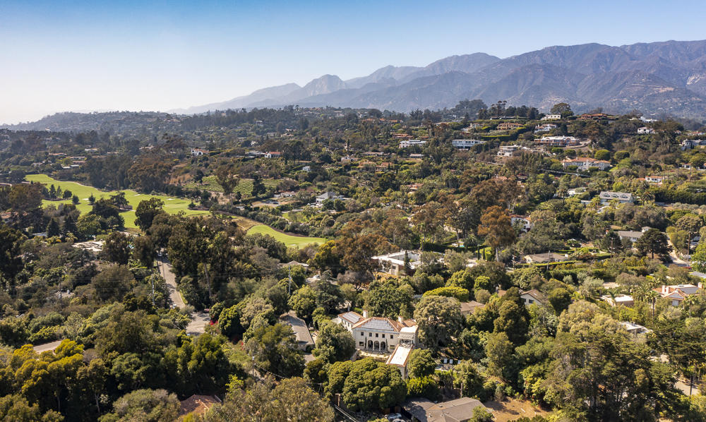 204 Hot Springs Road Santa Barbara, CA 93108 - Photo 56 of 56 an aerial view of residential house and green space