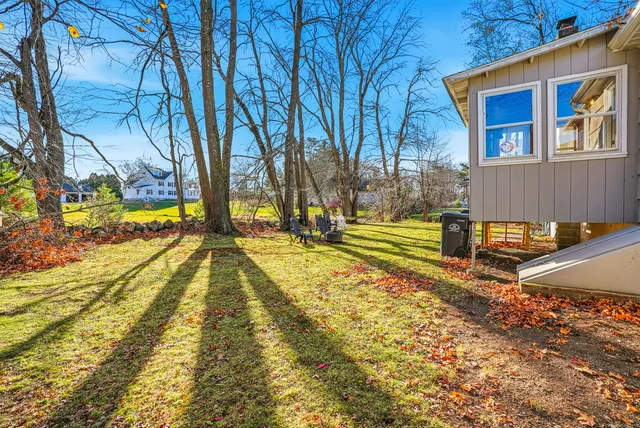 a view of a swimming pool with an outdoor space