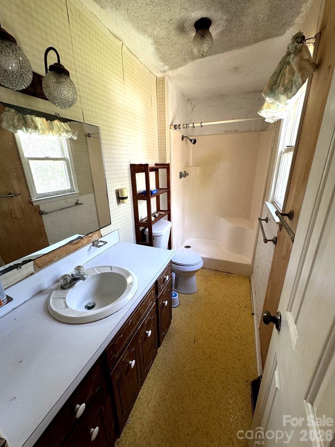 3968 Dover Street Claremont, NC 28610 - Photo 8 of 20 a bathroom with a sink a tub and a mirror