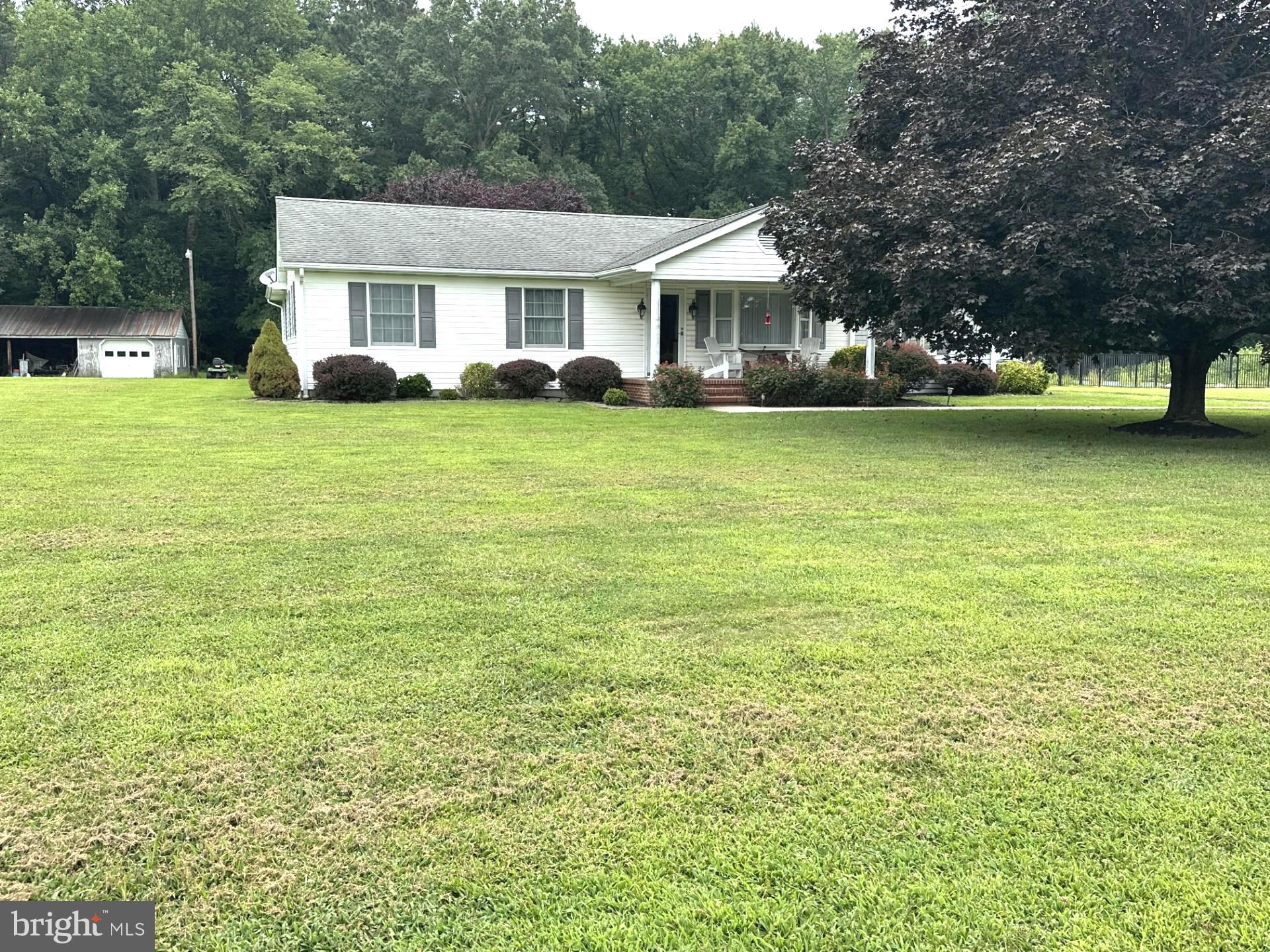 28402 Liden School Road Denton, MD 21629 - Photo 7 of 59 a view of a house with a big yard and large trees