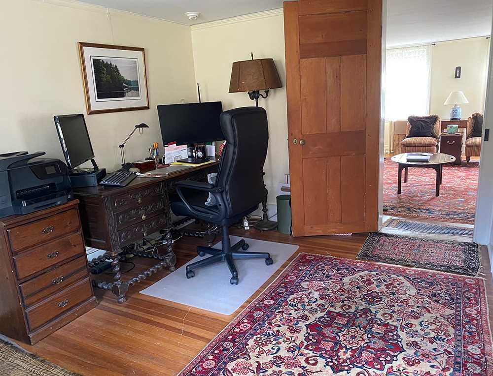 4 Little Rest Road Millbrook, NY 12545 - Photo 9 of 12 a view of workspace with wooden floor outdoor seating space