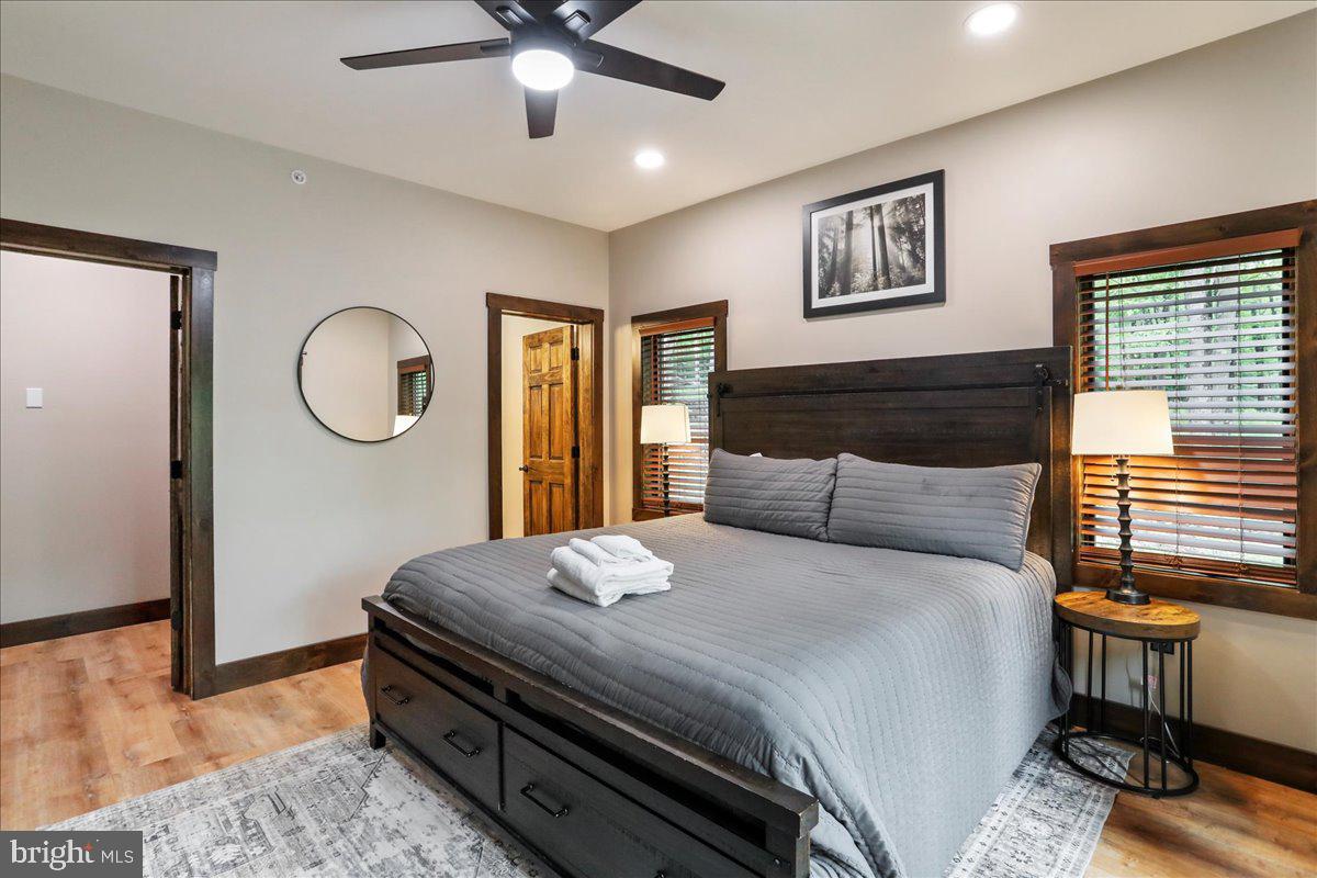 130 Lodestone Way Oakland, MD 21550 - Photo 3 of 47 a bedroom with a bed and a chandelier