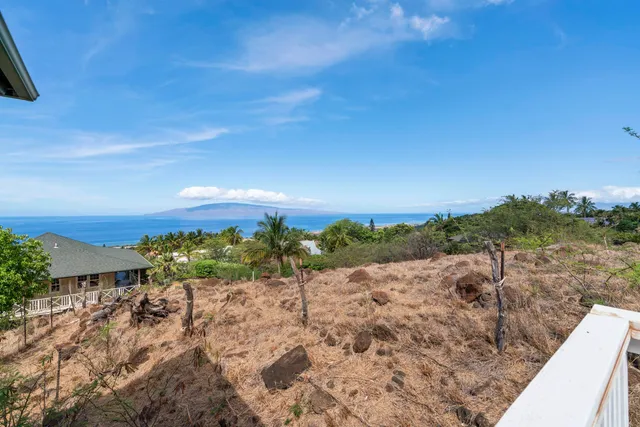 a view of a lake with a mountain