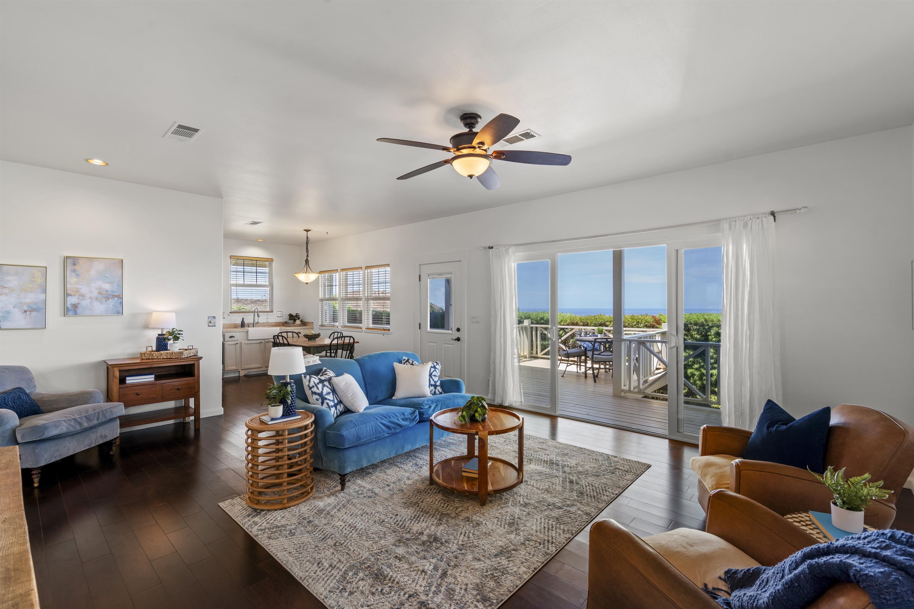 60 East Huapala Place, Unit B Lahaina, HI 96761 - Photo 5 of 50 a living room with furniture kitchen view and a large window