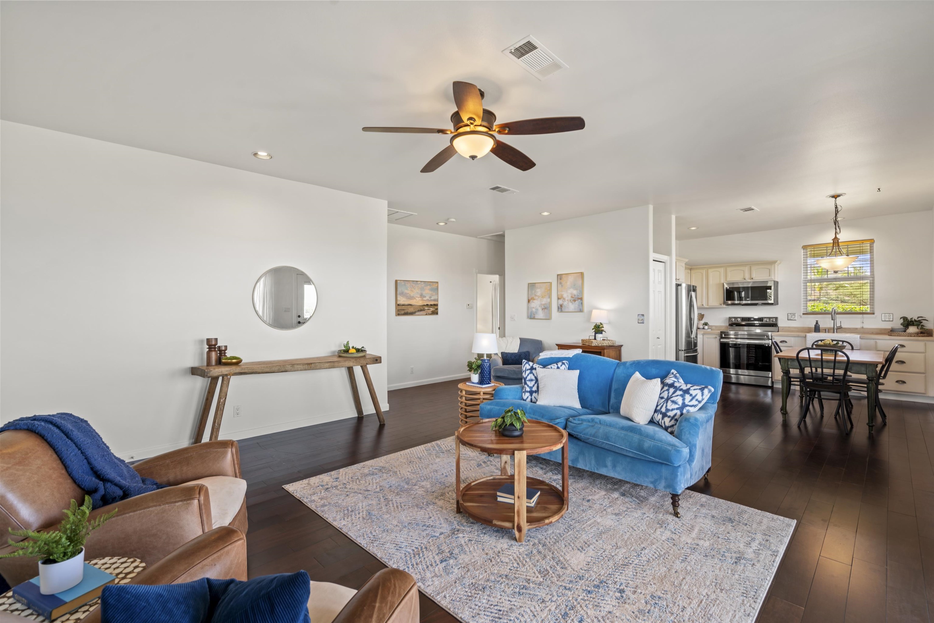 60 East Huapala Place, Unit B Lahaina, HI 96761 - Photo 6 of 50 a living room with furniture kitchen view and a dining table