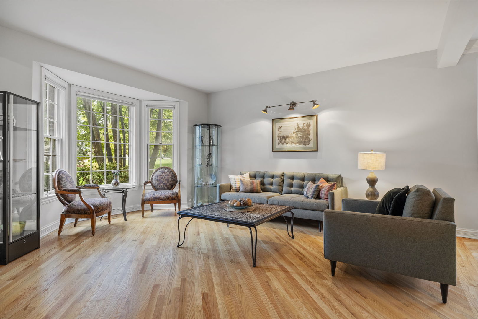 3855 Glendenning Road Downers Grove, IL 60515 - Photo 6 of 39 a living room with furniture and wooden floor