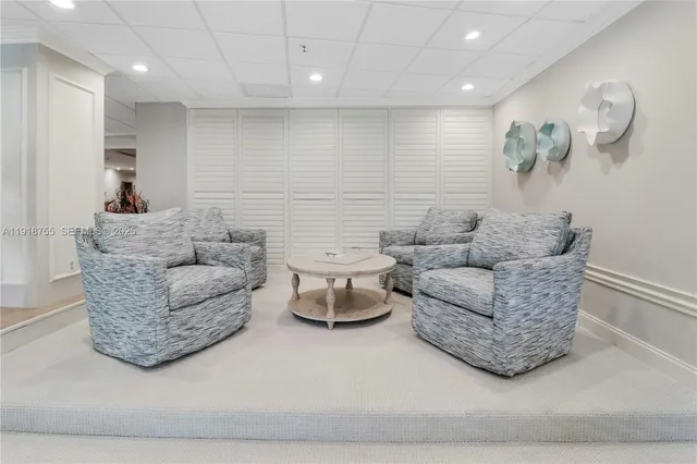 a living room with furniture and a couch