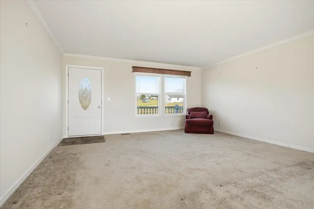 a view of a balcony with chairs