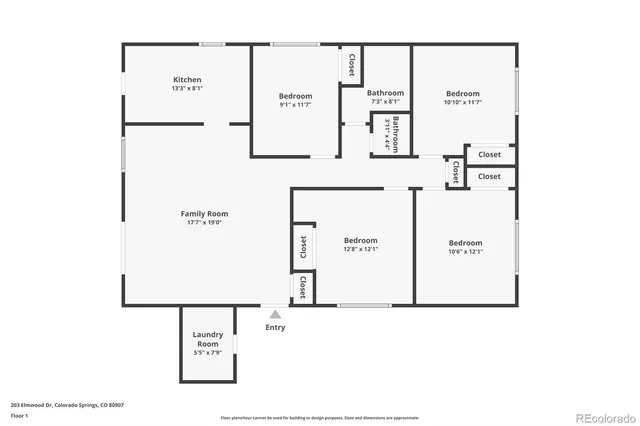 $1,600 | 203 Elmwood Drive, Colorado Springs, CO 80907