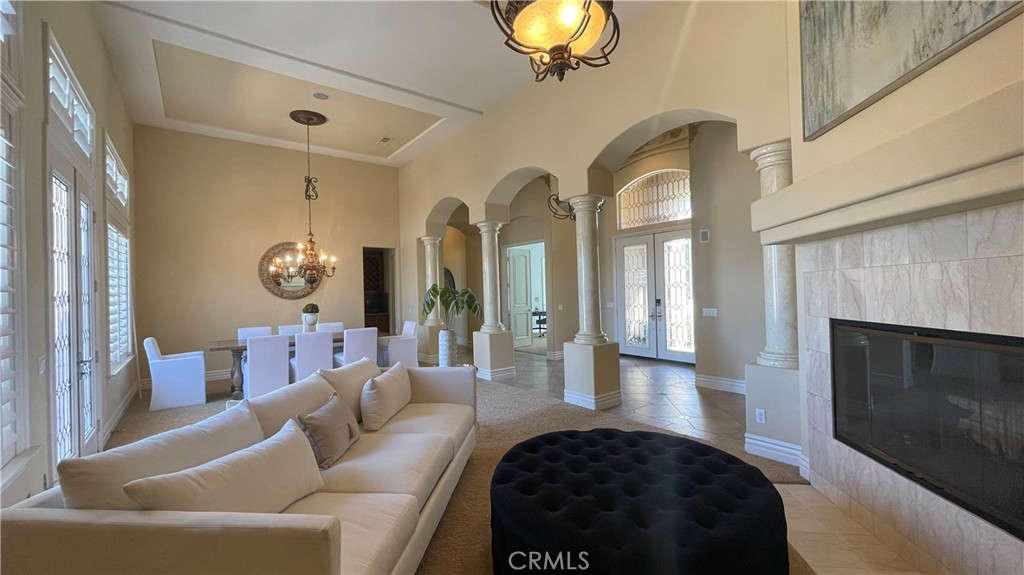 4069 Nancy Circle Corona, CA 92881 - Photo 33 of 73 a living room with furniture and a fireplace