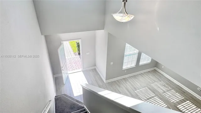 a view of wooden floor in a room