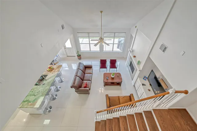 a view of backyard with green space