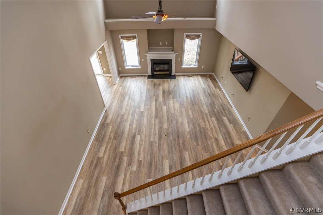 14009 Harbour Pointe Road Midlothian, VA 23112 - Photo 15 of 50 Downward view of family room from loft area.