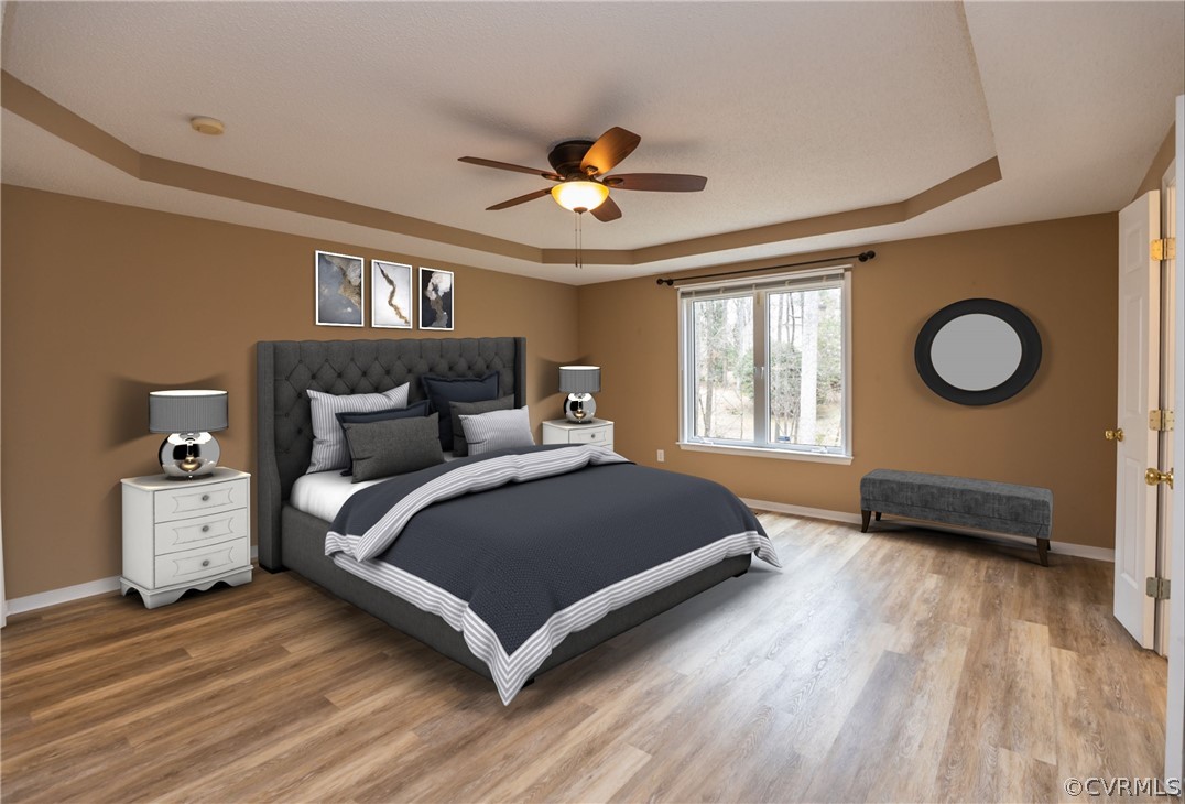 14009 Harbour Pointe Road Midlothian, VA 23112 - Photo 7 of 50 1rst floor master bedroom suite with laminate floo