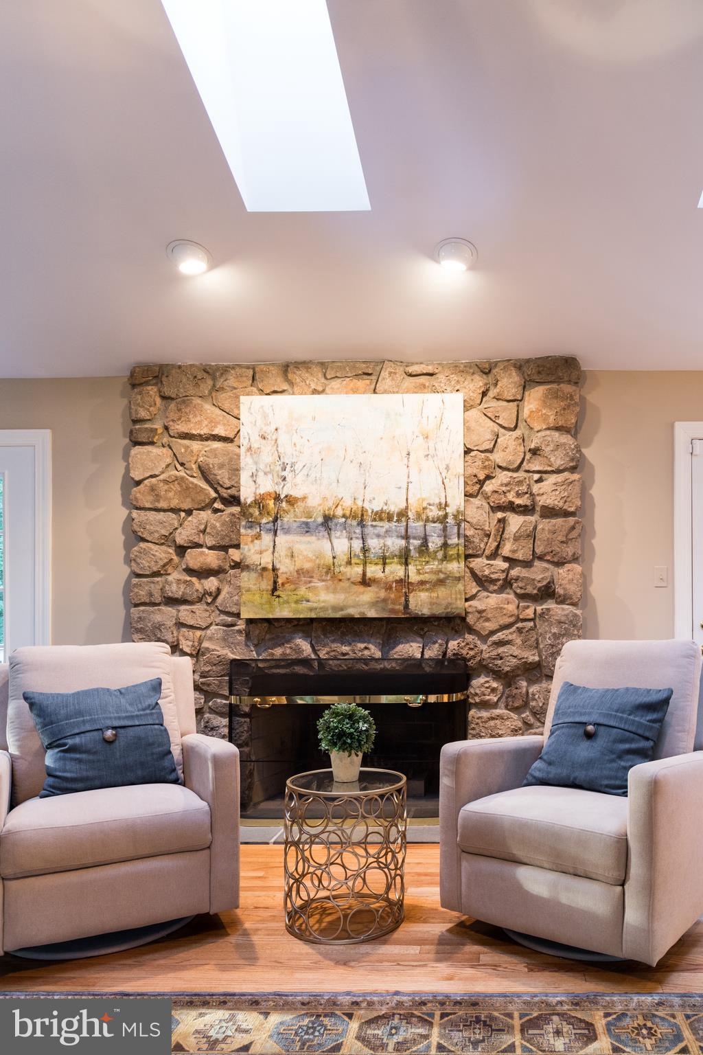 6040 Chapman Road Lorton, VA 22079 - Photo 24 of 58 Custom stone wood-burning fireplace!