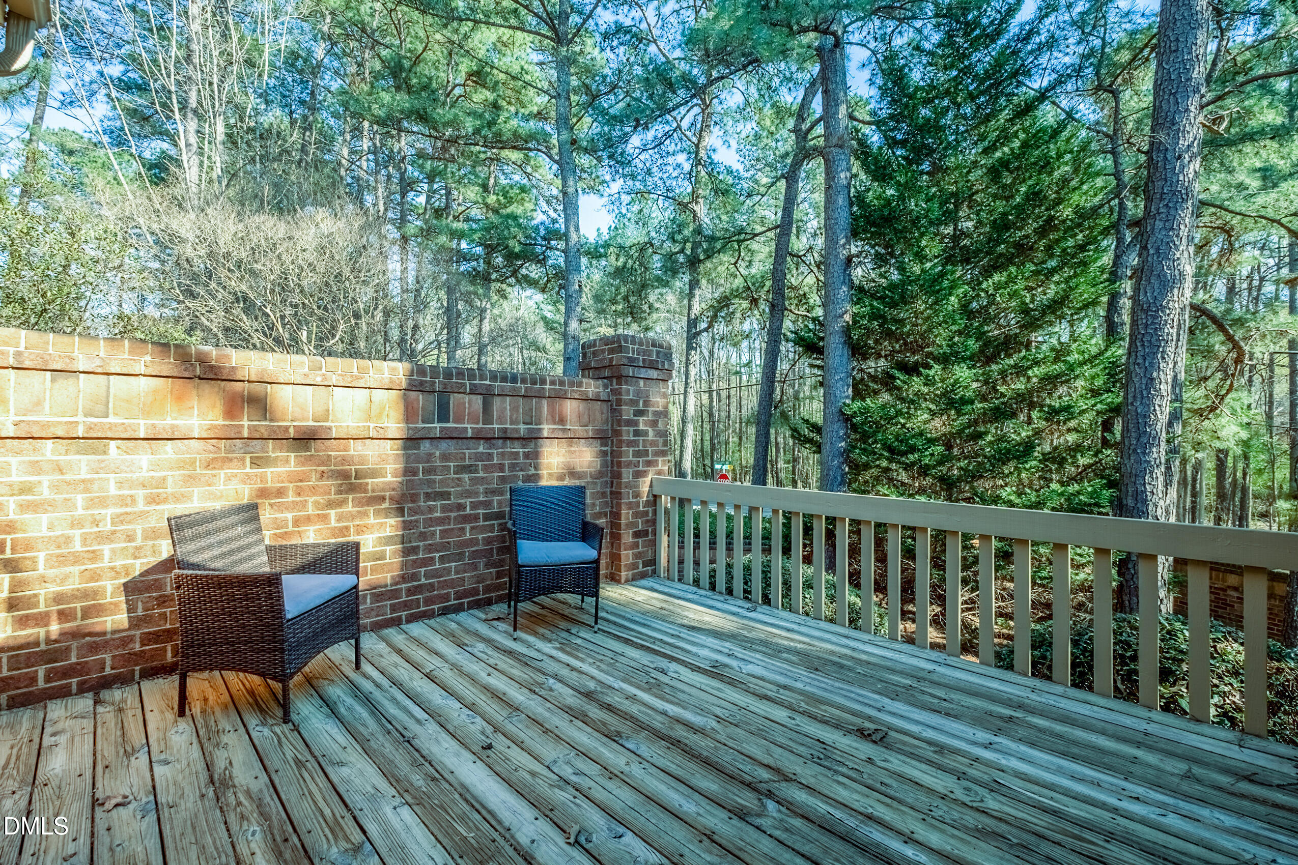 10 Innisfree Drive Durham, NC 27707 - Photo 35 of 36 a balcony with wooden floor and outdoor seating