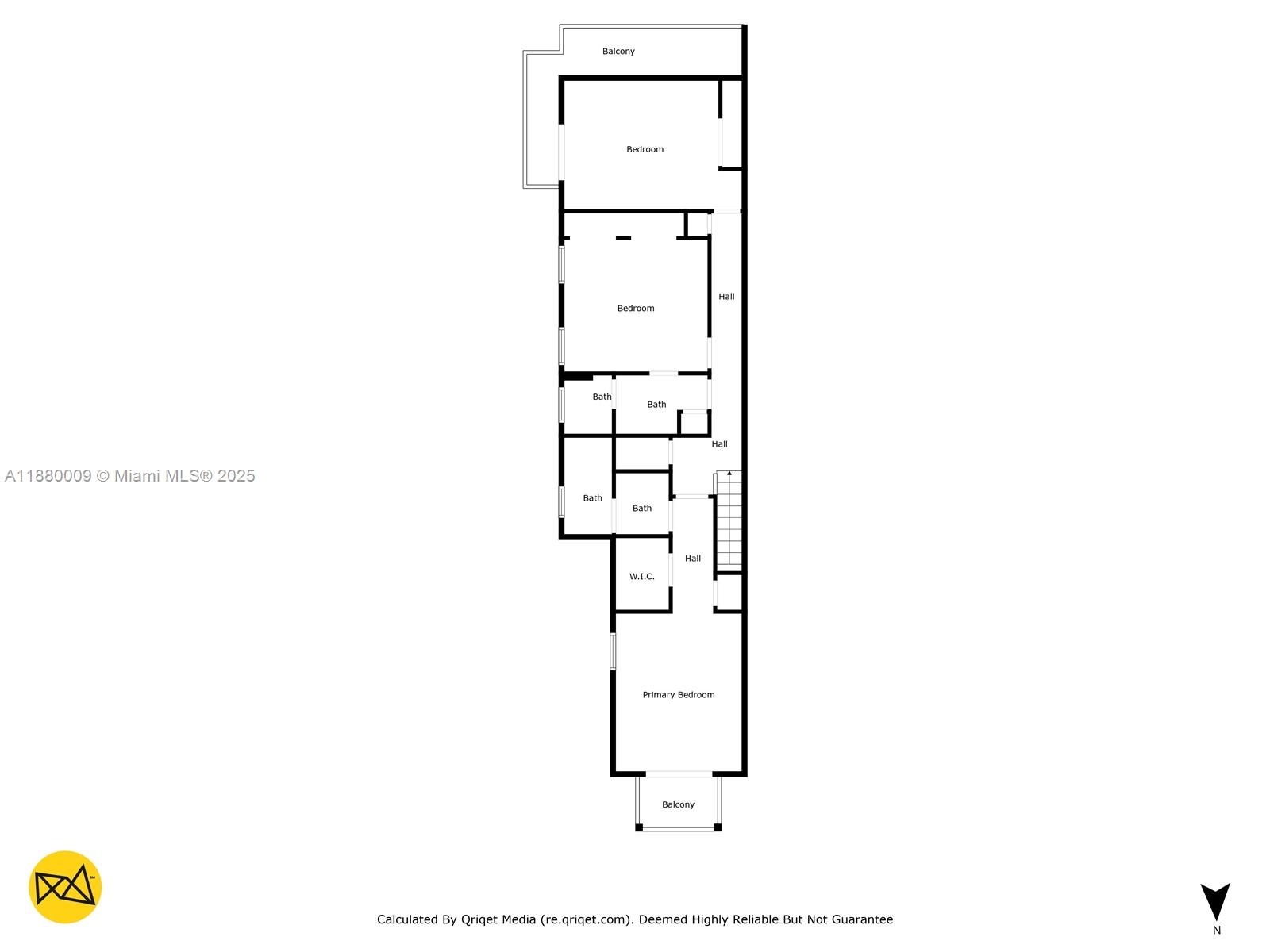 3524 Northwest 4th Terrace, Unit 1 Miami, FL 33125 - Photo 33 of 35 a view of a room with a white wall painting and a white walls