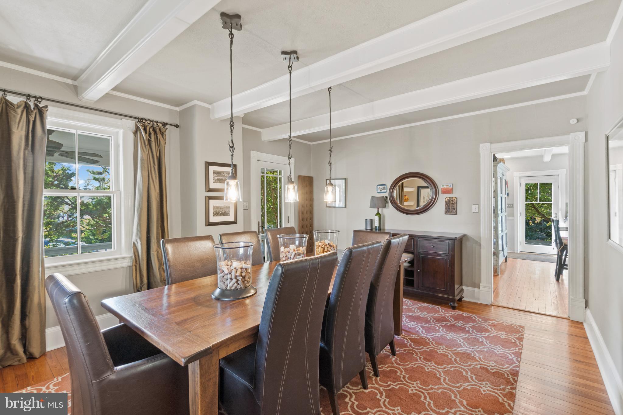 1005 Grant Street Herndon, VA 20170 - Photo 17 of 59 a view of a dining room with furniture window and outside view