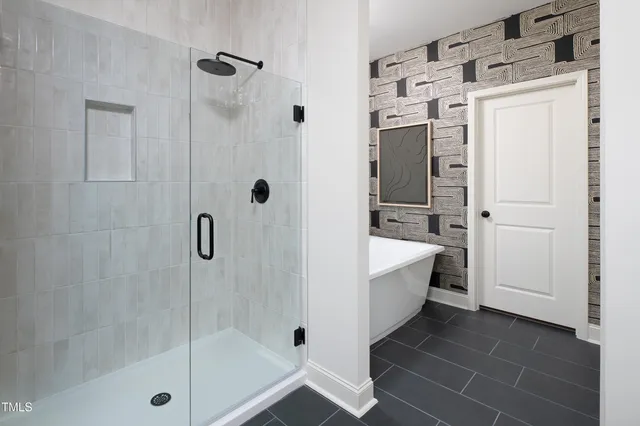 a front view of house with yard and outdoor seating