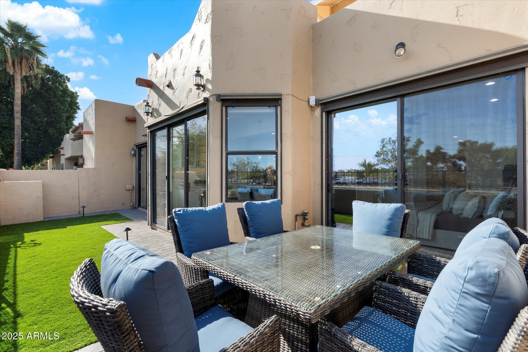 7955 East Chaparral Road, Unit 17 Scottsdale, AZ 85250 - Photo 44 of 57 Rear Yard with Room to entertain