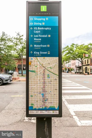 a view of a building from a building