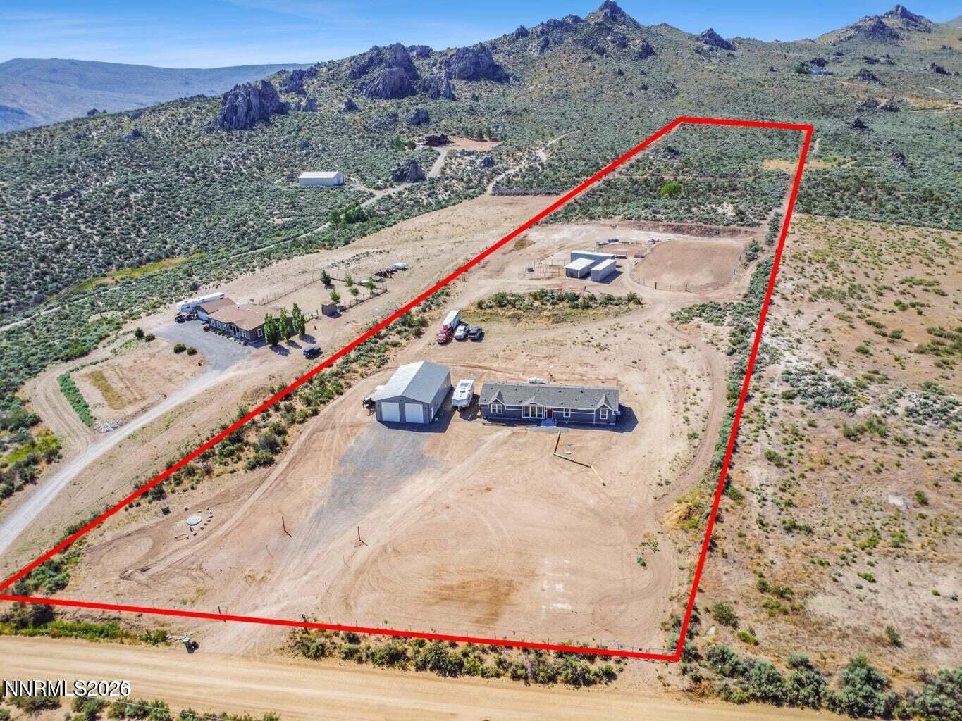 105 Arabian Way Reno, NV 89508 - Photo 4 of 39 Aerial View with Lot Lines