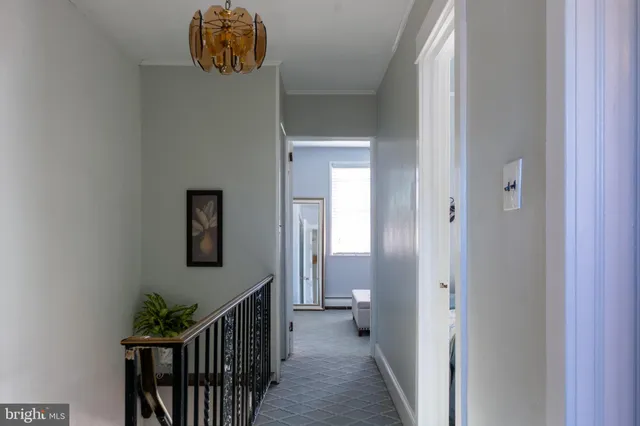 a view of a hallway with interior of the house