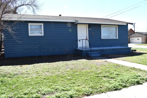 a backyard of a house