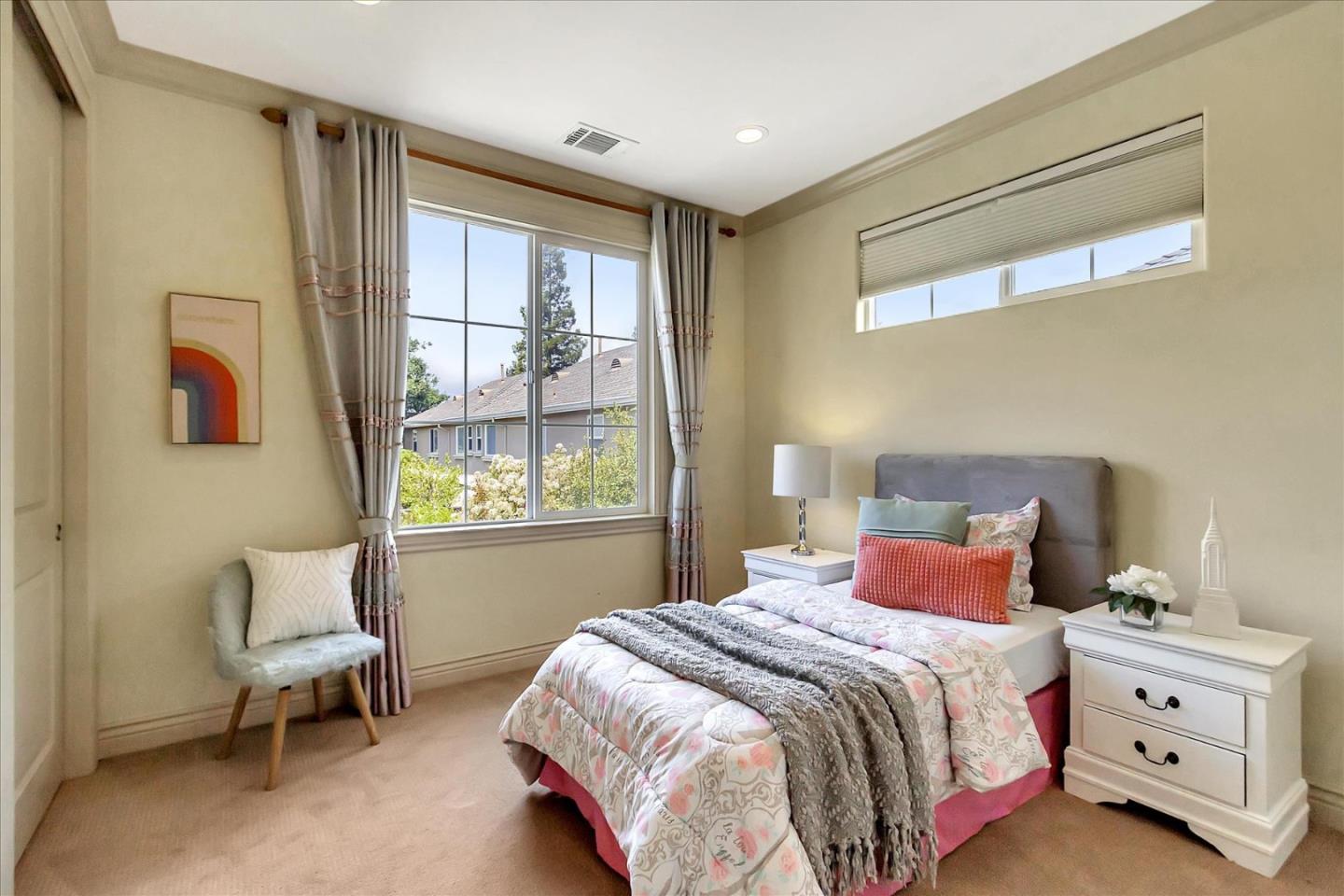 184 Redding Road Campbell, CA 95008 - Photo 16 of 34 a bedroom with a bed and a window