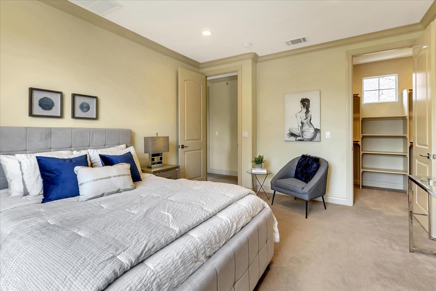 184 Redding Road Campbell, CA 95008 - Photo 20 of 34 a bedroom with a bed and a couch