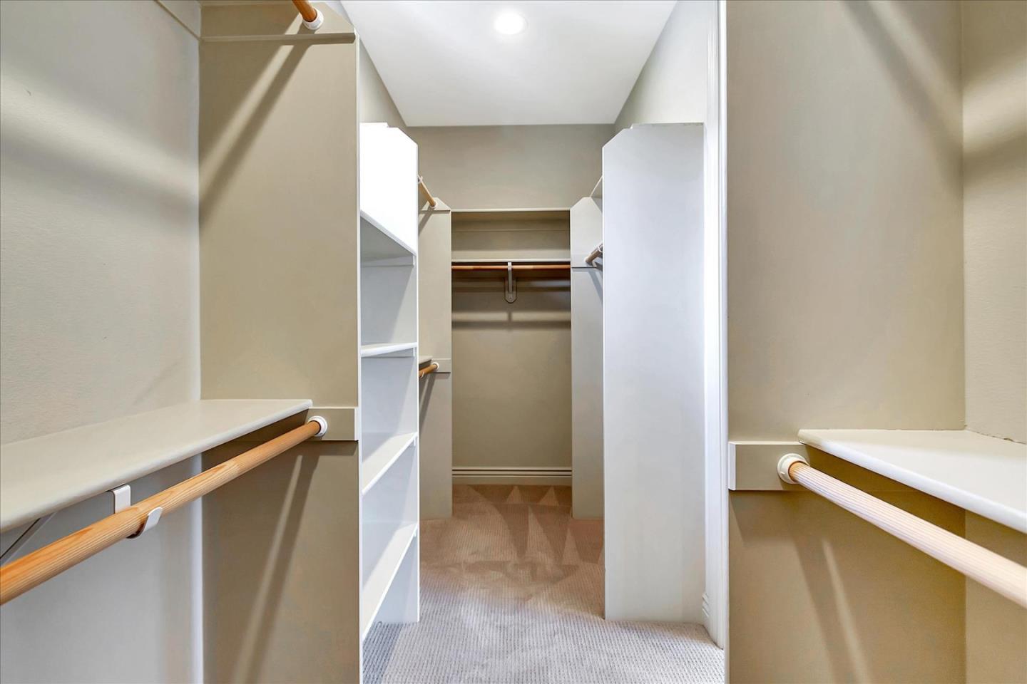 184 Redding Road Campbell, CA 95008 - Photo 21 of 34 a view of walk in closet with empty racks