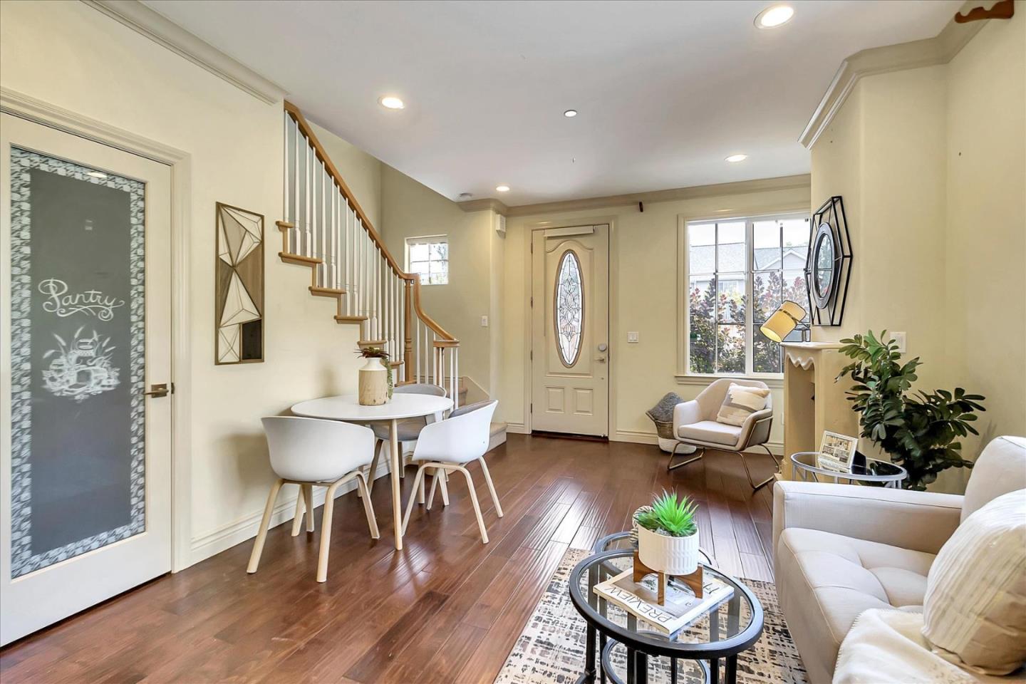 184 Redding Road Campbell, CA 95008 - Photo 5 of 34 a living room with furniture and a wooden floor
