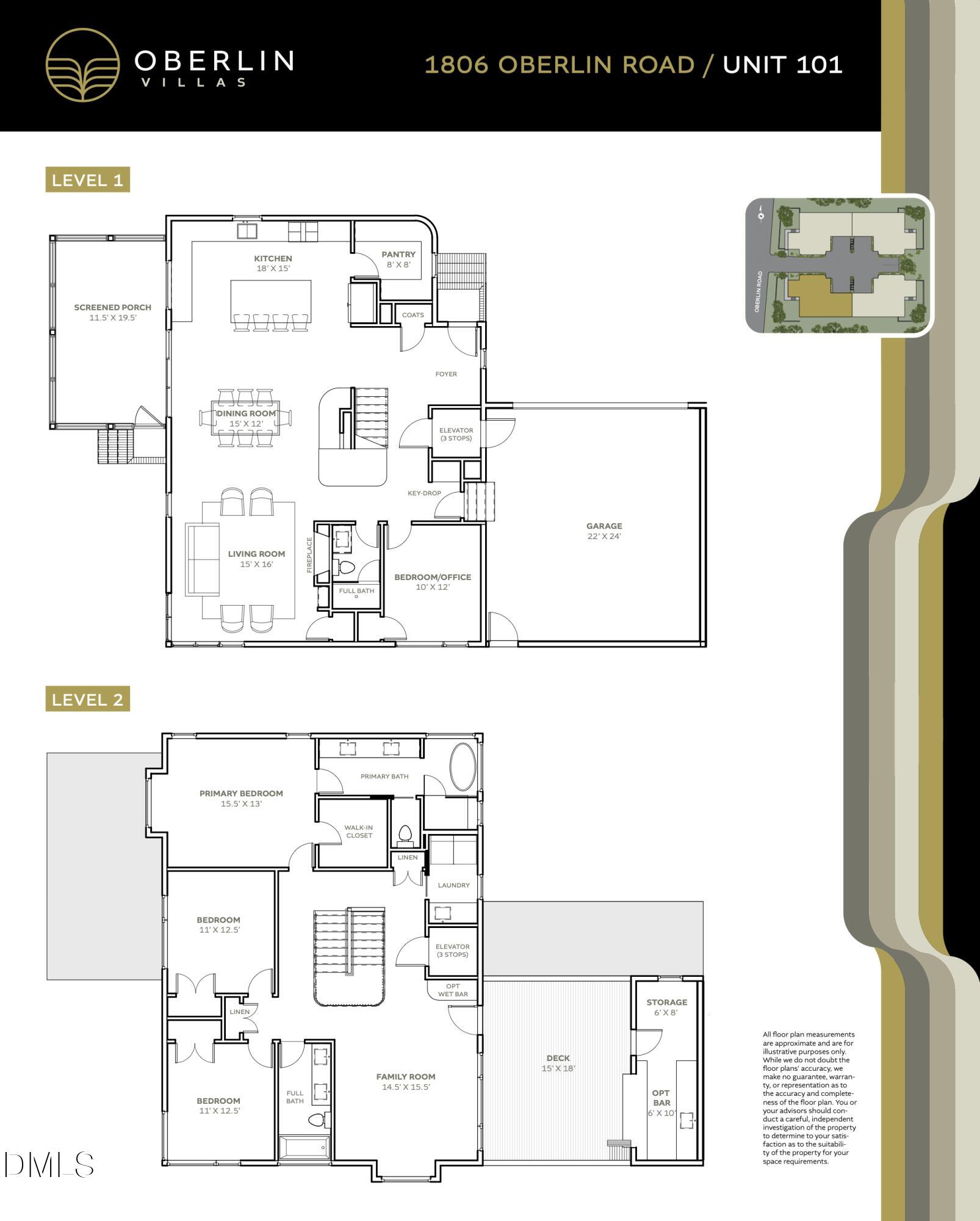 1806 Oberlin Road, Unit 101 Raleigh, NC 27608 - Photo 17 of 28 Oberlin_Villas_Floor_Plans_1806 101