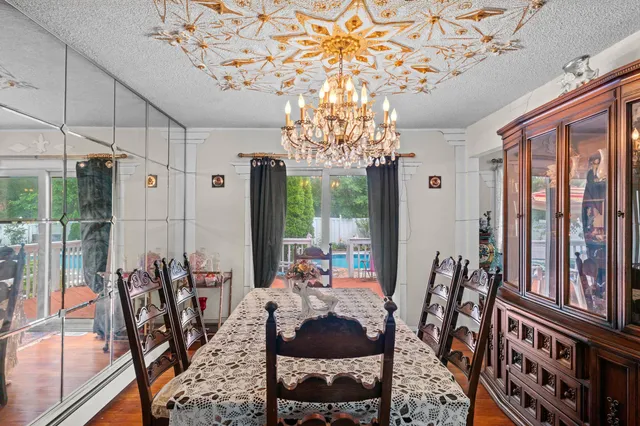 a outdoor living space with furniture