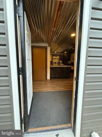 a view of a room with furniture