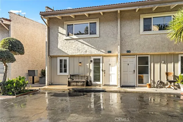 a view of a house with a patio