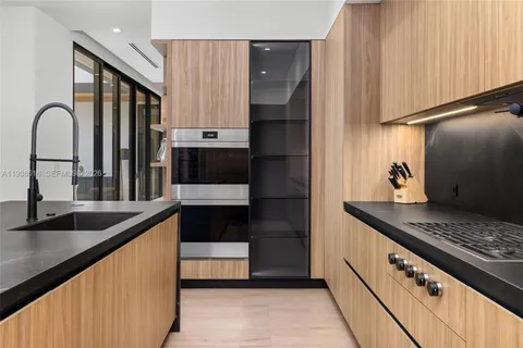 a view of a bathtub in a room