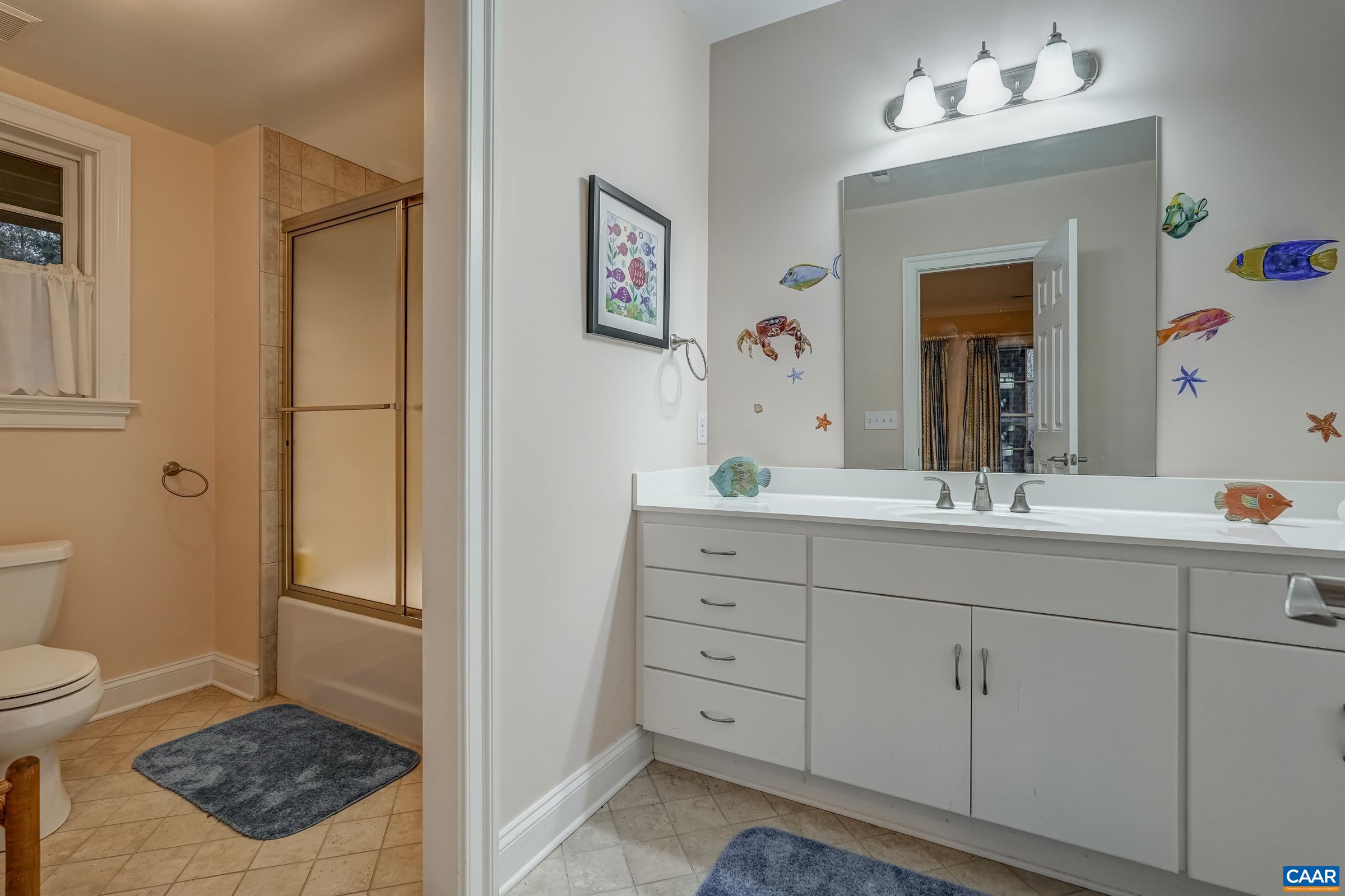 1849 Westerham Street Keswick, VA 22947 - Photo 66 of 75 a bathroom with a sink a toilet and a mirror