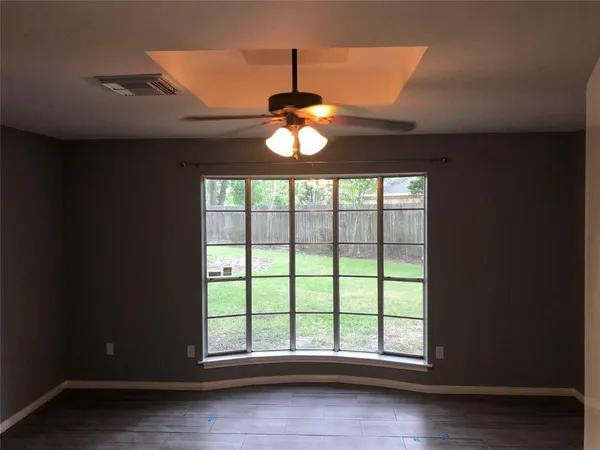 a window in an empty room
