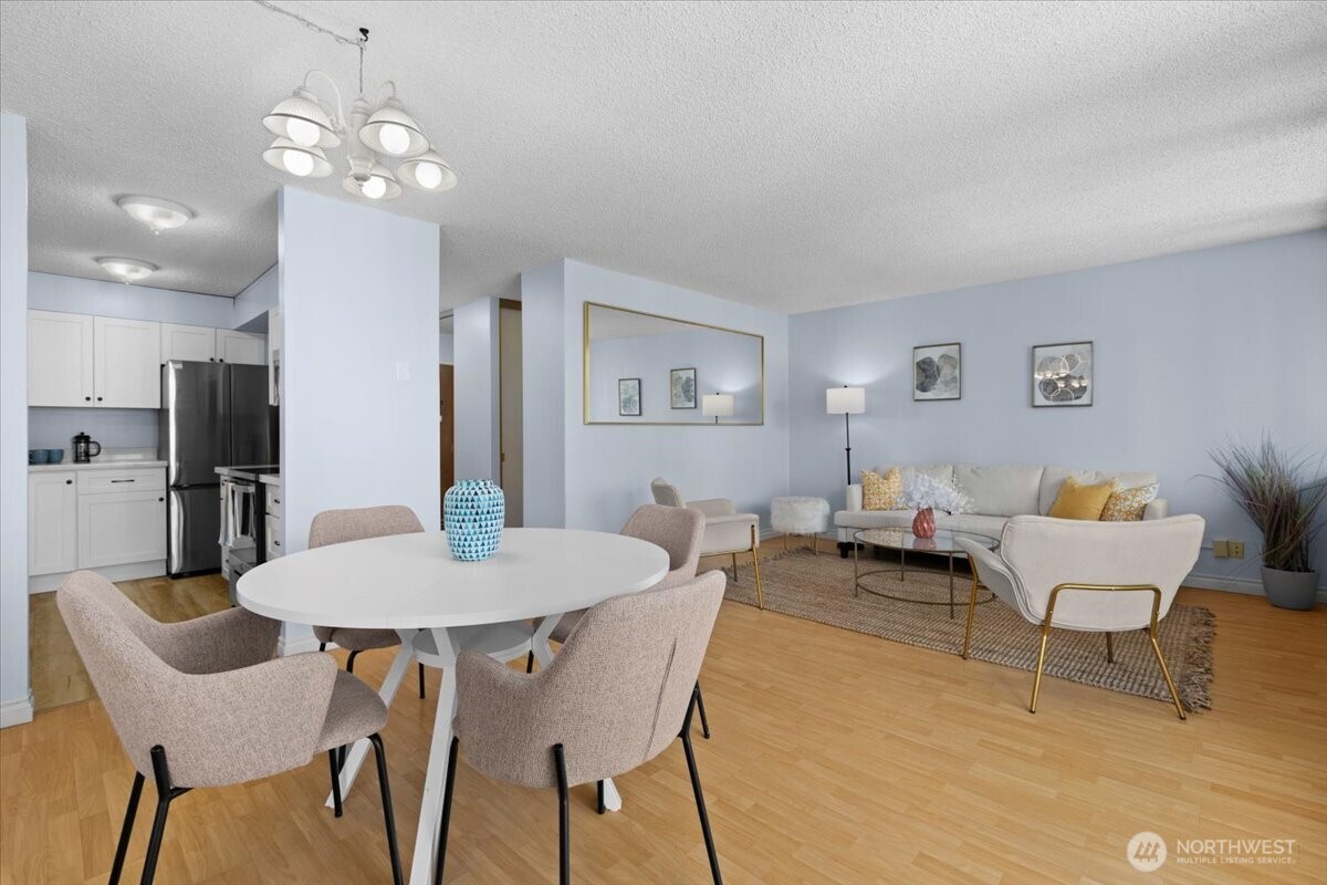 2100 3rd Avenue, Unit 2505 Seattle, WA 98121 - Photo 9 of 40 a outdoor space with furniture and a chandelier