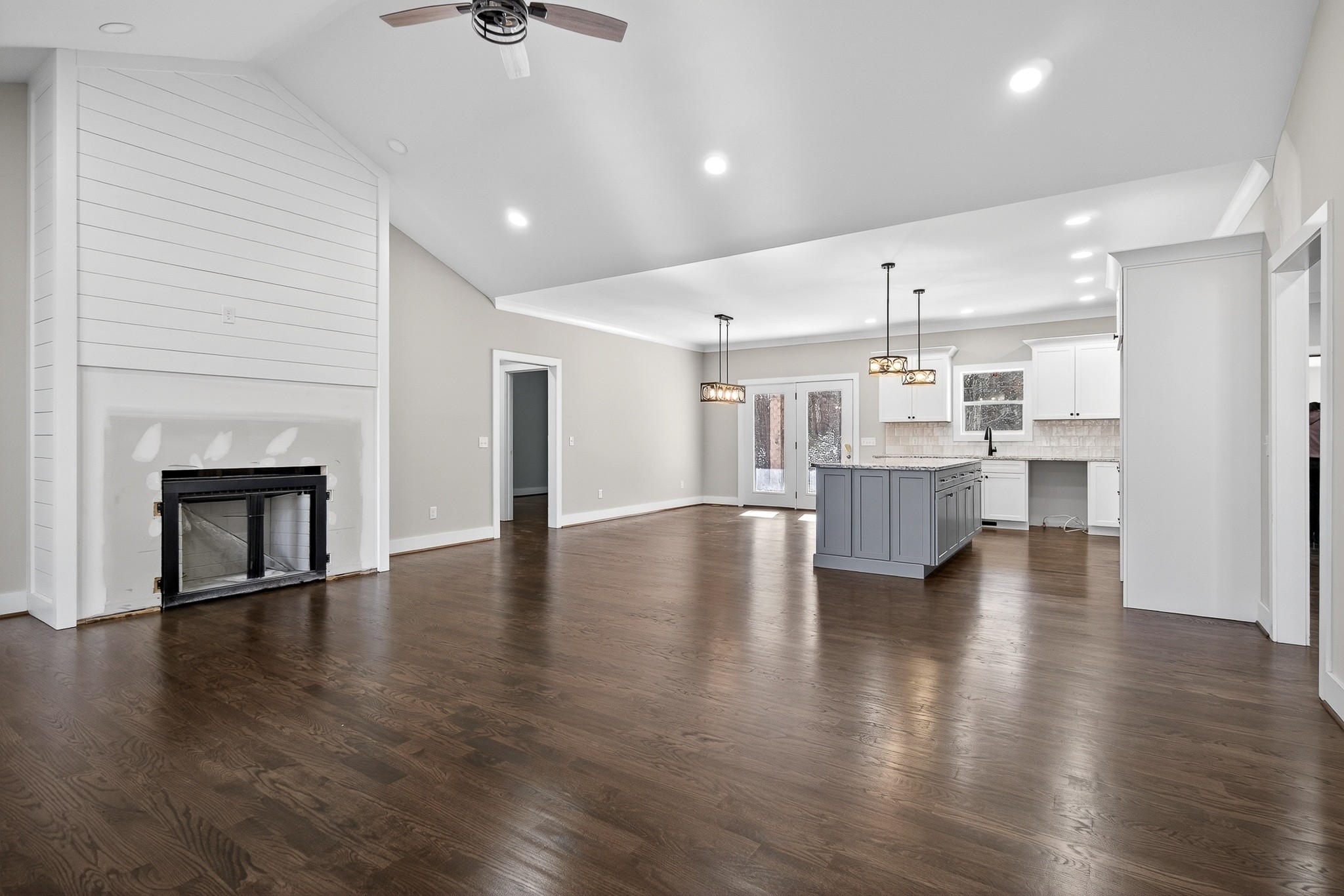 2 Browder Point Monterey, TN 38574 - Photo 12 of 51 a view of empty room with kitchen view and fireplace